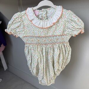 Floral Smocked Bubble